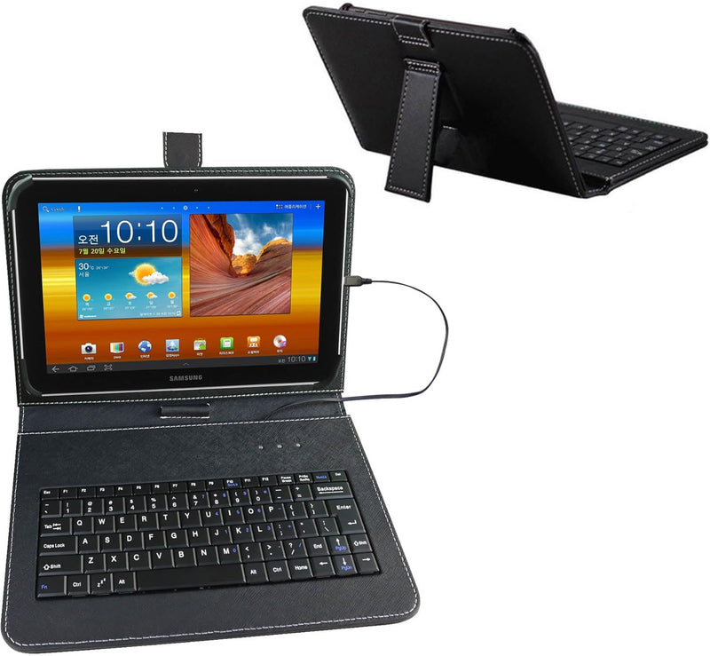 ENJOY-UNIQUE Tablet-Hülle mit externer QWERTY-Tastatur, USB-C-Anschluss, kompatibel mit Samsung Gala