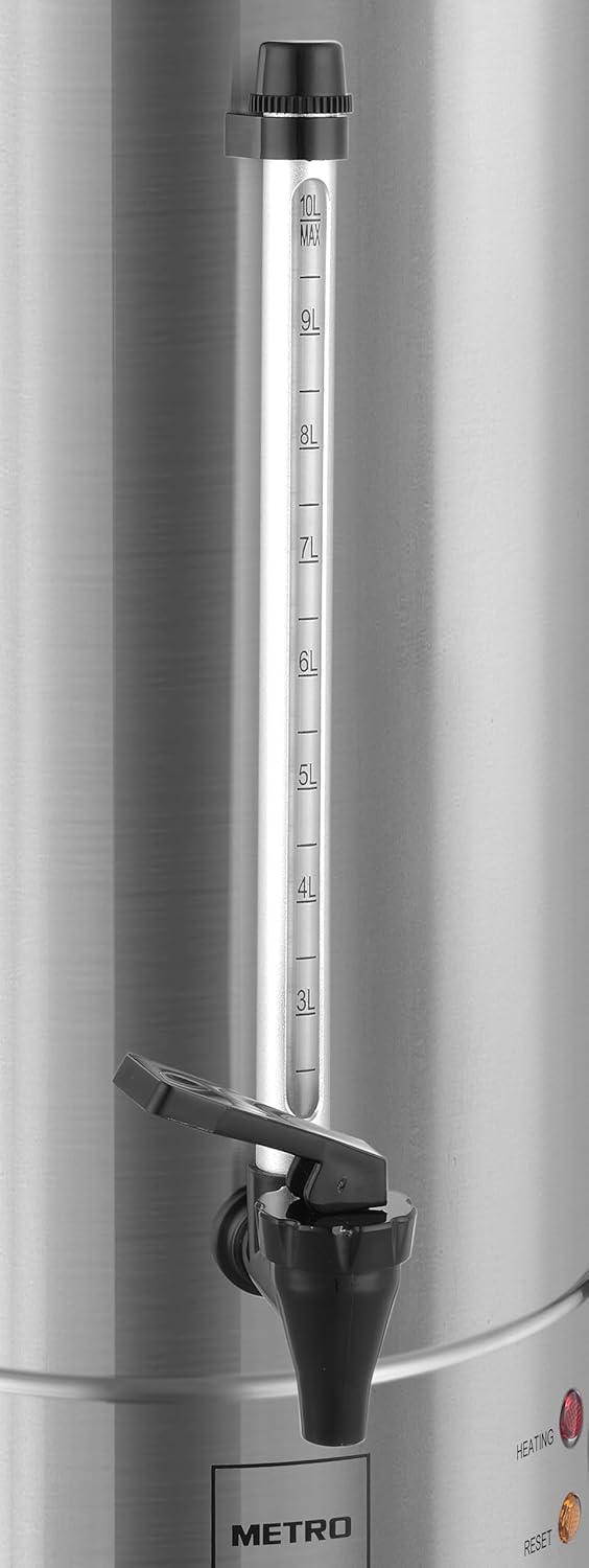 METRO Professional Wasserkocher GWB1010, auch für Glühwein, Glühweinspender, 10 Liter, 65 Tassen, 13