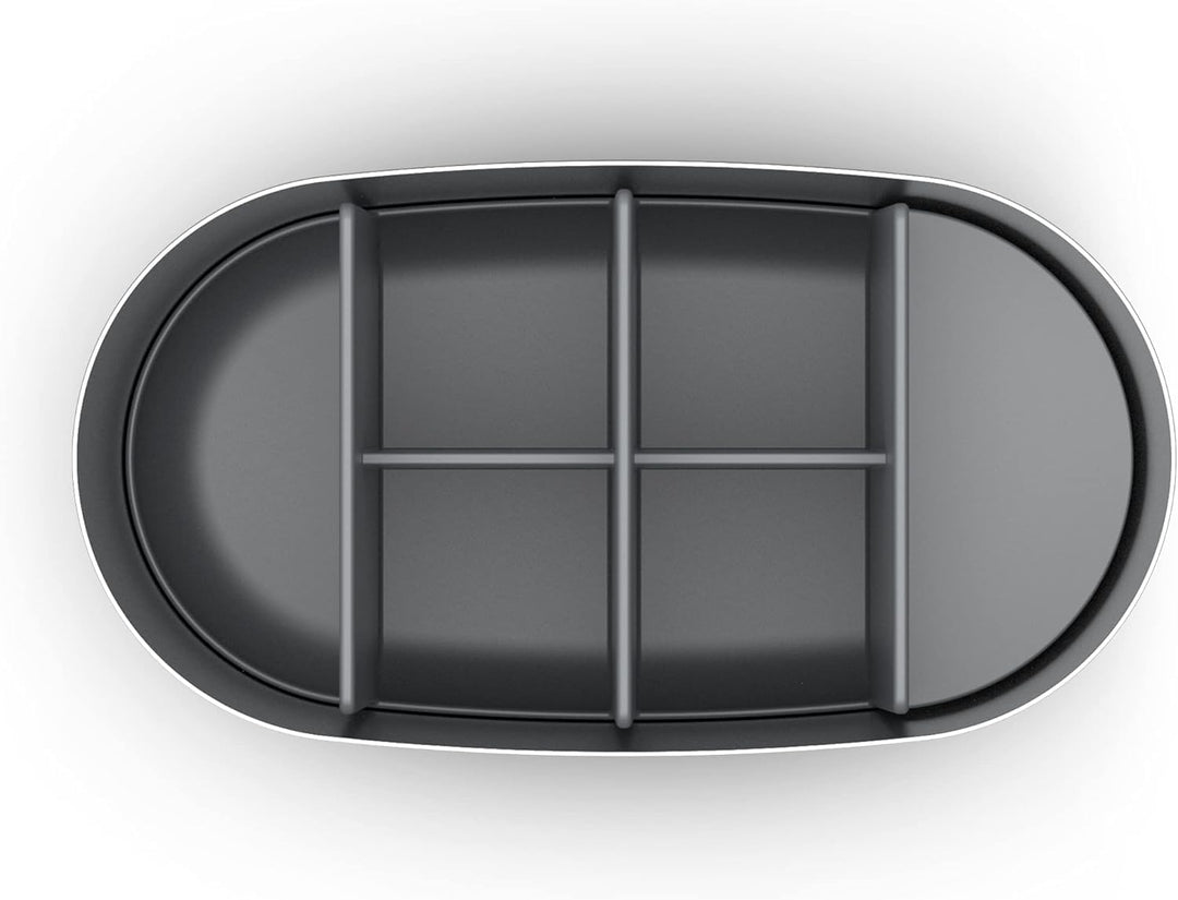Joseph Joseph EasyStore - Luxus Edelstahl Zahnbürstenhalter Caddy Badezimmer Lagerung, gross- Stahl