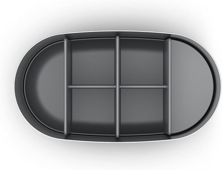 Joseph Joseph EasyStore - Luxus Edelstahl Zahnbürstenhalter Caddy Badezimmer Lagerung, gross- Stahl
