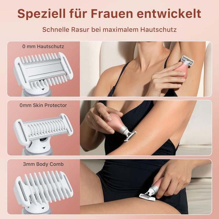 Damen Reise Elektrischer Trimmer Intim Schamhaarentfernung Elektrischer Body Groomer Kleiner Tragbar