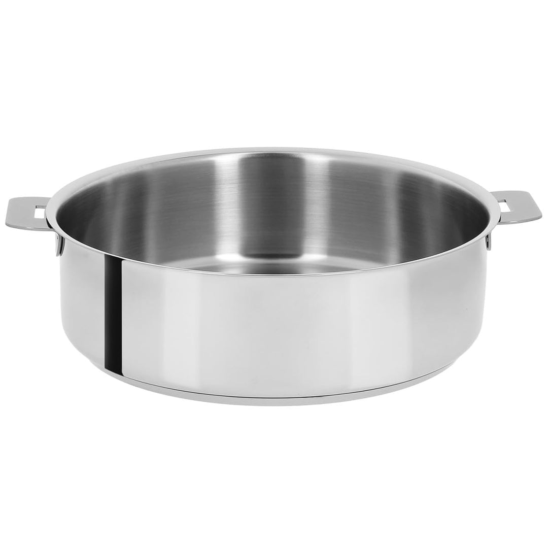 Cristel - SAUTEUSE 28 CM MUTINE AMOVIBLE INDUCTION SANS COUVERCLE - Cristel - S28Q 28 cm Silber, 28