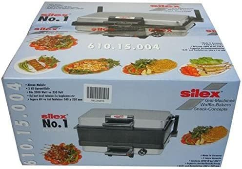 SILEX 610.15.004 Multigrill Kontaktgrill Silber + Kasserrolle Bratpfanne Toaster