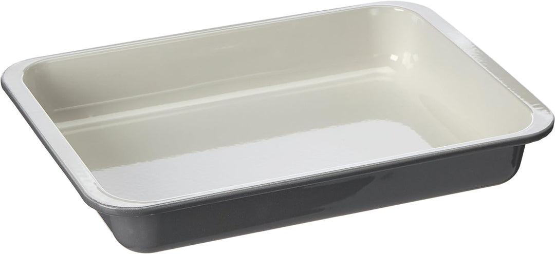 Zenker 7248 Grill- und Ofenform Emaille (40 x5,5x29cm)SPECIALCOOKING,rechteckigeBackformmitEmaille-V
