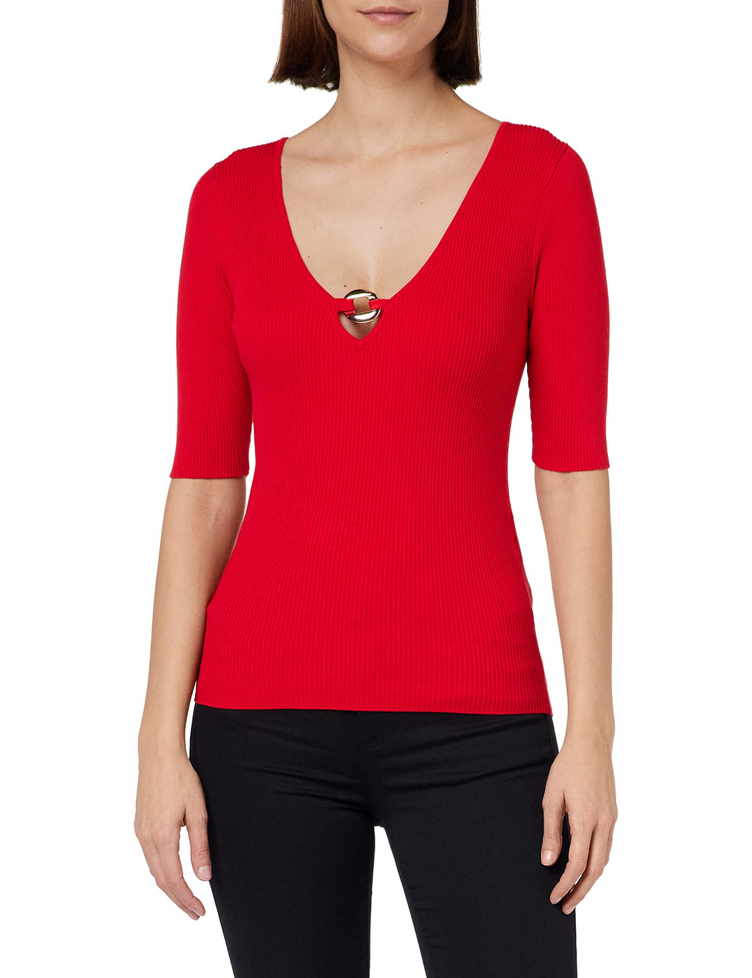 Morgan Damen Pullover XS Scharlachrot, XS Scharlachrot