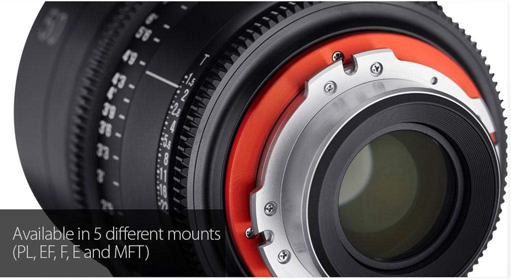 XEEN Cinema 24mm T1,5 Nikon F Vollformat Objektiv MF Cine Video Lens für hohe Auflösungen mit Follow