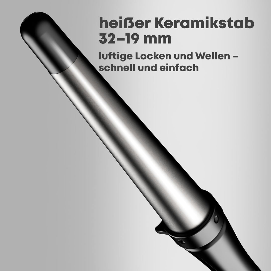 Revamp Progloss Big Wand - Beheizter Lockenstab mit Ionen-Technologie für lose Locken und Wellen, 32