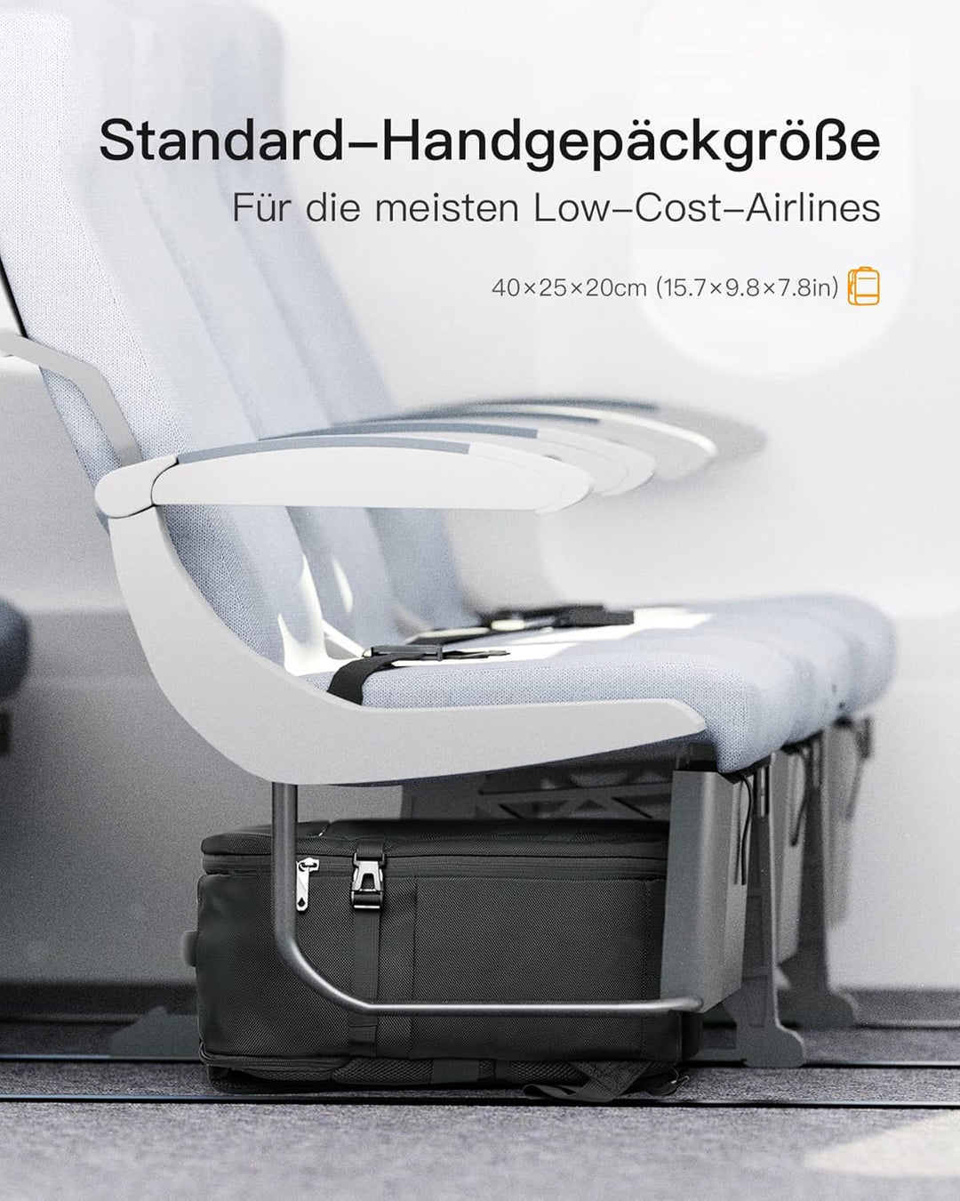 Inateck 20L Ryanair Handgepäck 40x20x25 Reiserucksack Flugzeug Laptop Rucksack kompatibel mit 14-Zol