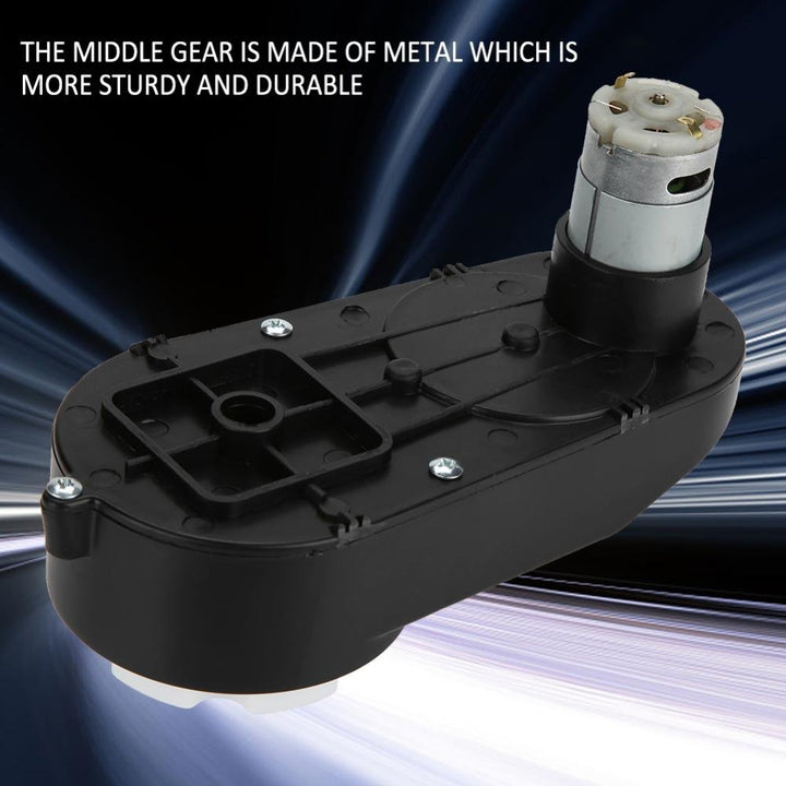 Getriebe mit 6V / 12V Motor, RS390 Elektromotor Getriebe 6V / 12V 12000-20000RPM für Kinder Elektroa
