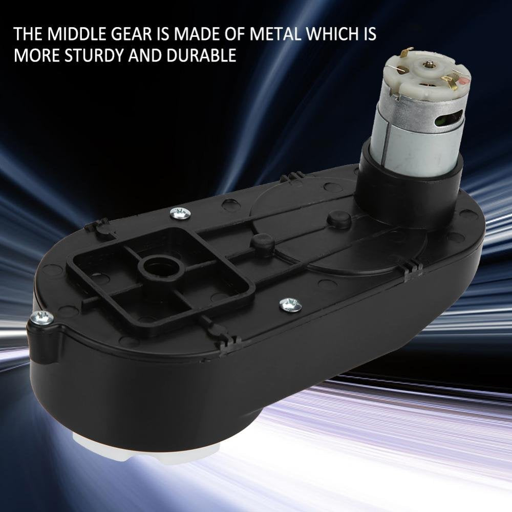 Getriebe mit 6V / 12V Motor, RS390 Elektromotor Getriebe 6V / 12V 12000-20000RPM für Kinder Elektroa
