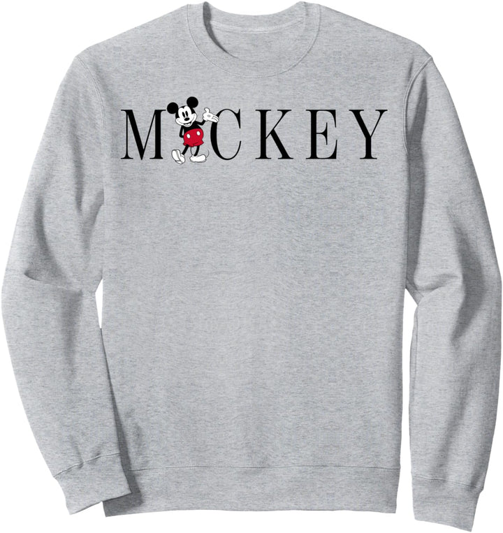 Disney Mickey And Friends Mickey Simple Text Sweatshirt