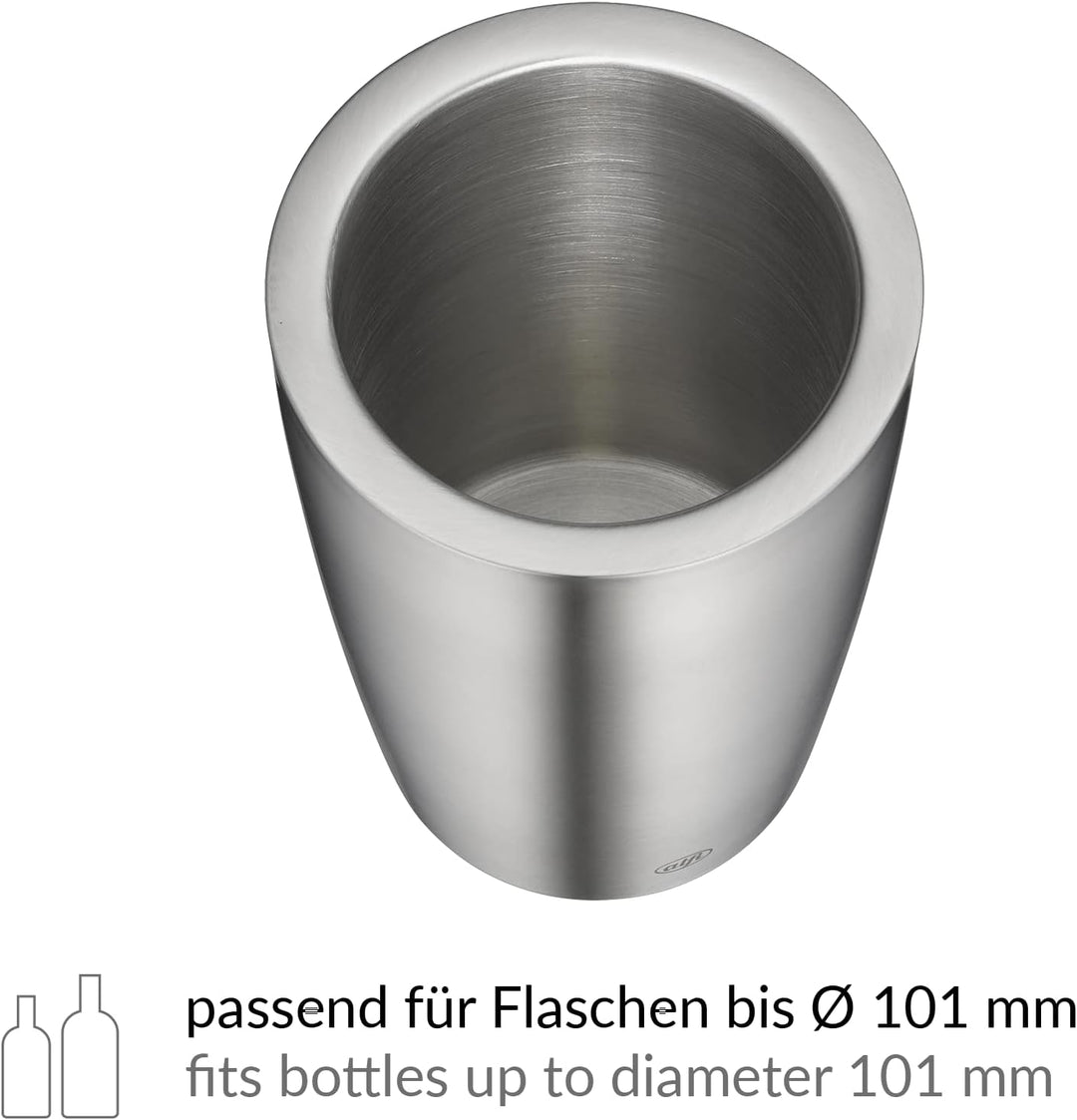 alfi SECCO,Flaschenkühler aus Edelstahl für 0,70 bis 1l Flaschen, Wein, Sekt, Kühlhalten ohne Konden