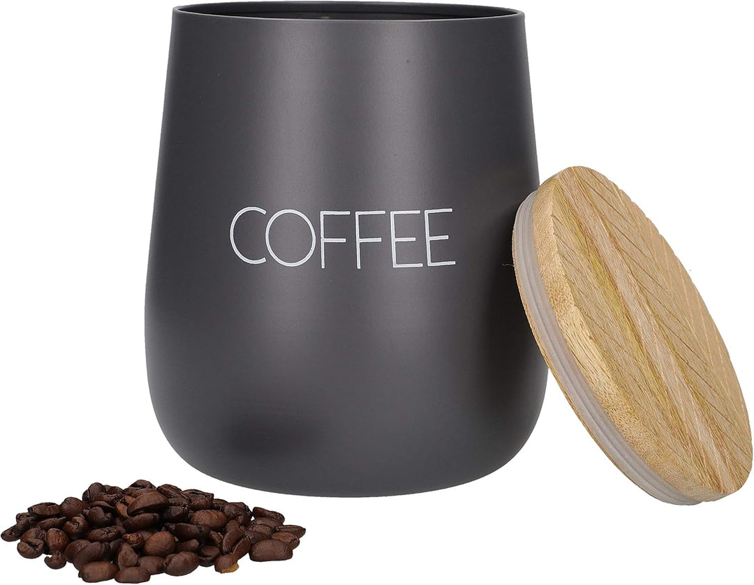 KitchenCraft Serenity Kaffeedose, Kaffeebohnen Aufbewahrung, Vorratsdose mit luftdichtem Vakuumdecke