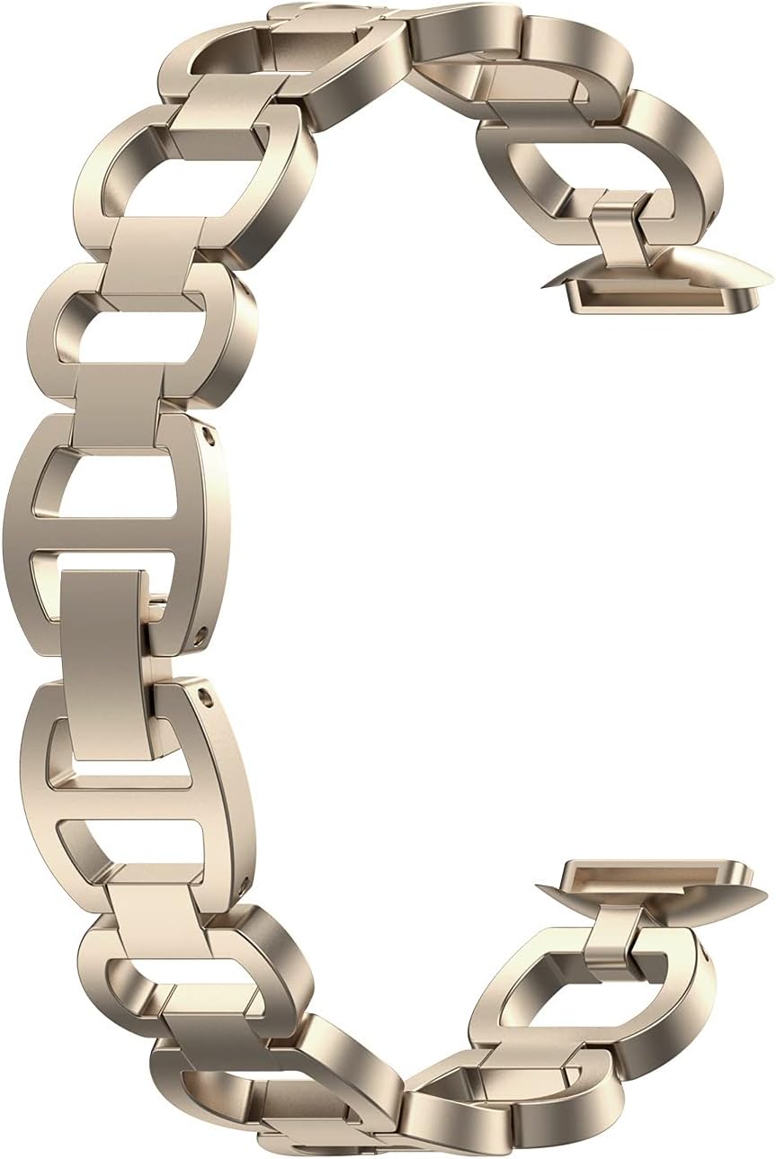 Chofit Armbänder kompatibel mit Fitbit Luxe Armband, klassisches Metall Edelstahl Armband Armbänder