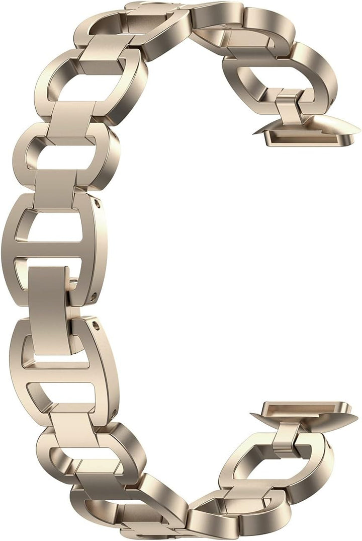 Chofit Armbänder kompatibel mit Fitbit Luxe Armband, klassisches Metall Edelstahl Armband Armbänder