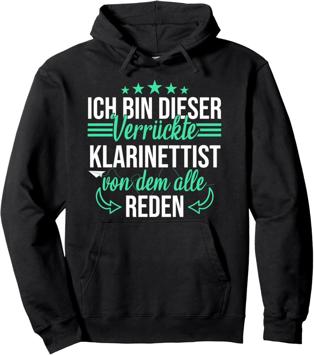 Klarinette Klarinette Instrument Musik Spruch Geschenkidee Pullover Hoodie