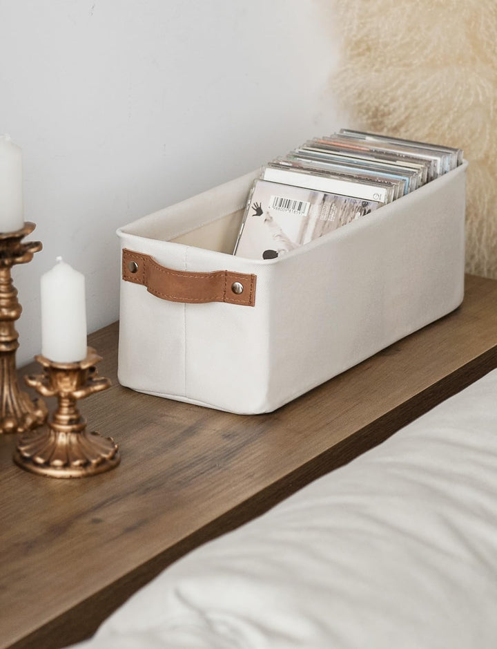 StorageWorks Stoff Aufbewahrungsbox schmal, stabile Ordnungsboxen Kleiderschränke, lange Körbe Aufbe