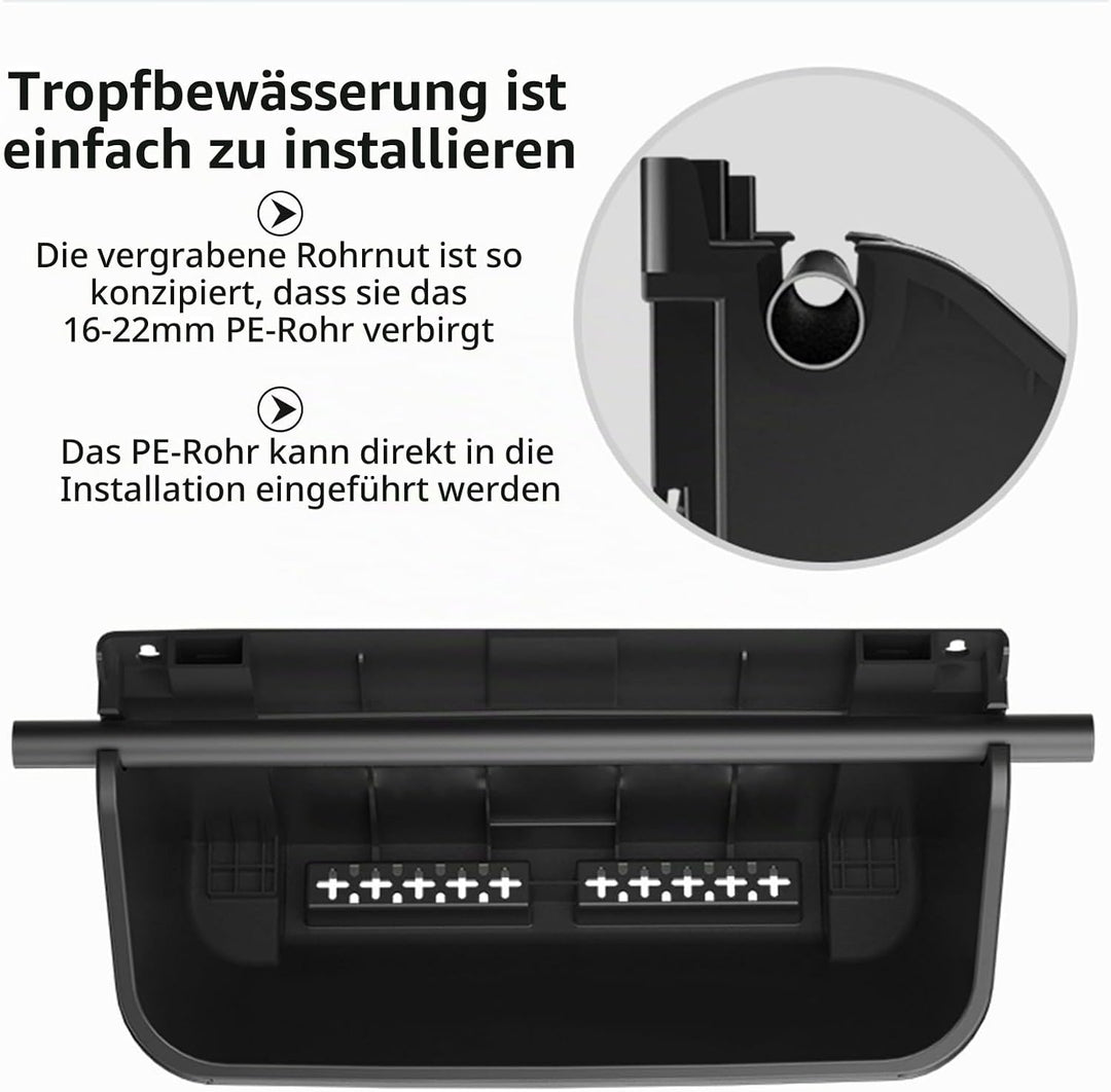 CEIEVER Hängende vertikale Wand Pflanze, Vertikaler Garten Pflanzenwand mit 4 Taschen Wandmontierter