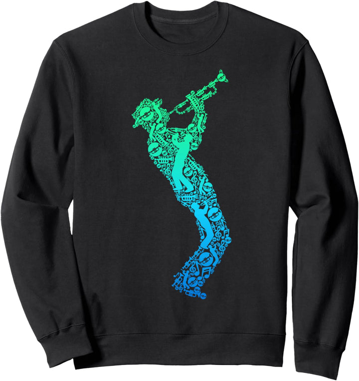 Trompete Trompeter Kinder Herren Trompeten Sweatshirt
