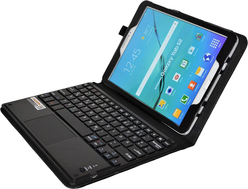 SonnyGoldTech MQ für Galaxy Tab S2 9.7 - Bluetooth Tastatur Tasche mit Touchpad Samsung Galaxy Tab S