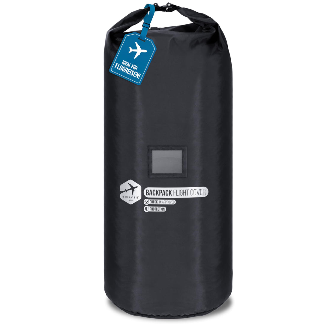 TWIVEE - 2 in 1 Rucksack Schutzhülle und Regenschutz - Flight Cover für Backpack - Flugzeug - Überzu
