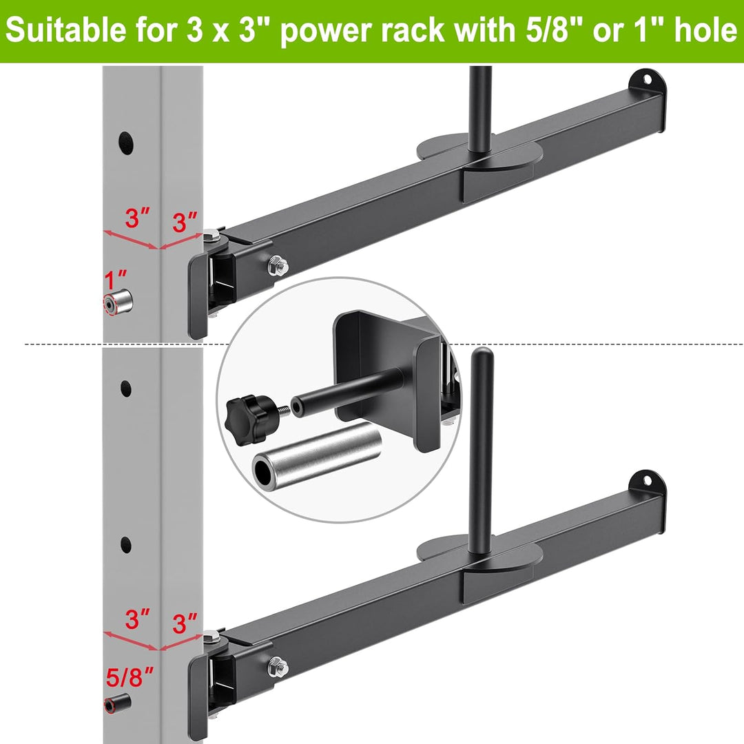 SELEWARE Gürtel Kniebeugenhebelarm Befestigung für 5,1 x 5,1 cm und 7,6 x 7,6 cm Power Cage, Squat R