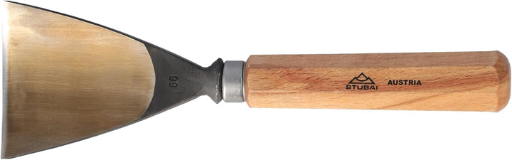 STUBAI Stemmeisen Stechbeitel Serie 52 - Form 66 | Schweizer Messer Form E 80 mm, mit Holzgriff, zum