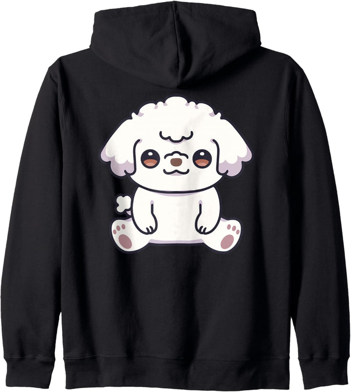 Pudel Hund Dog Owner Kawaii Anime Hundefreunde Aesthetic Kapuzenjacke