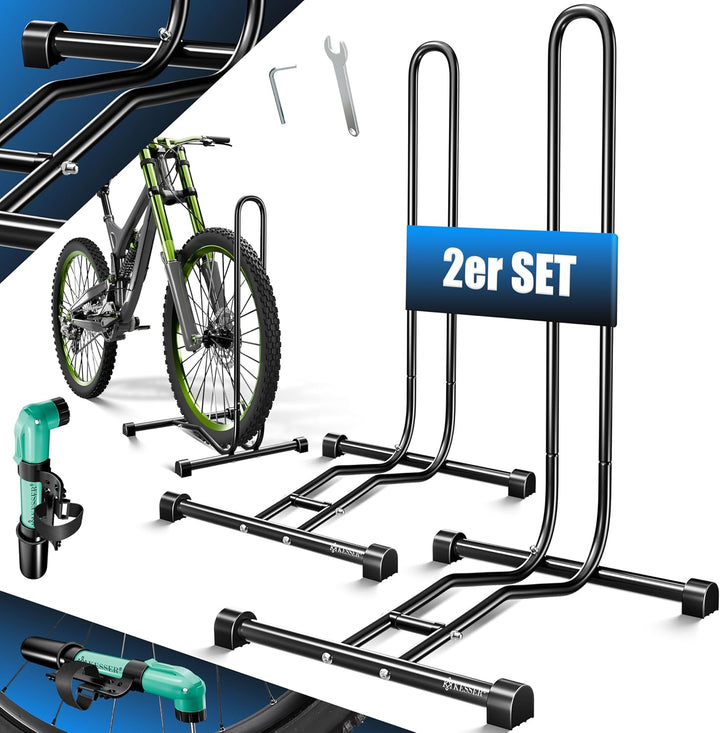 KESSER® Fahrradständer Boden einzeln für Mountainbike, E-Bike, Citybike, Rennrad, MTB | Fahrrad Mont