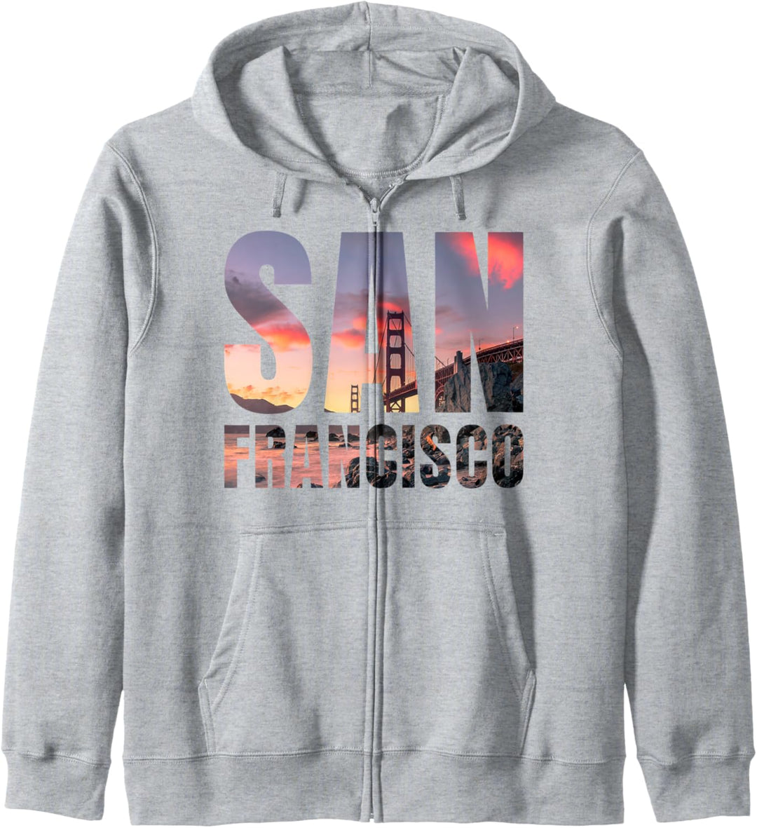 San Francisco California Golden Gate Bridge Skyline Fun Gift Kapuzenjacke