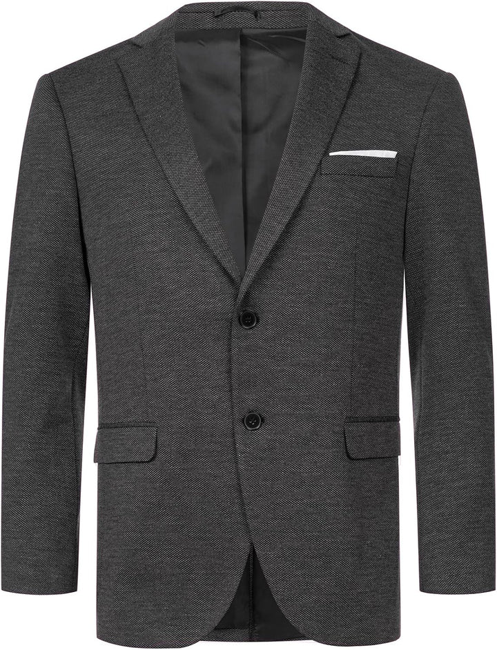 Indumentum Herren Sakko Blazer IJS-102 S Schwarz, S Schwarz