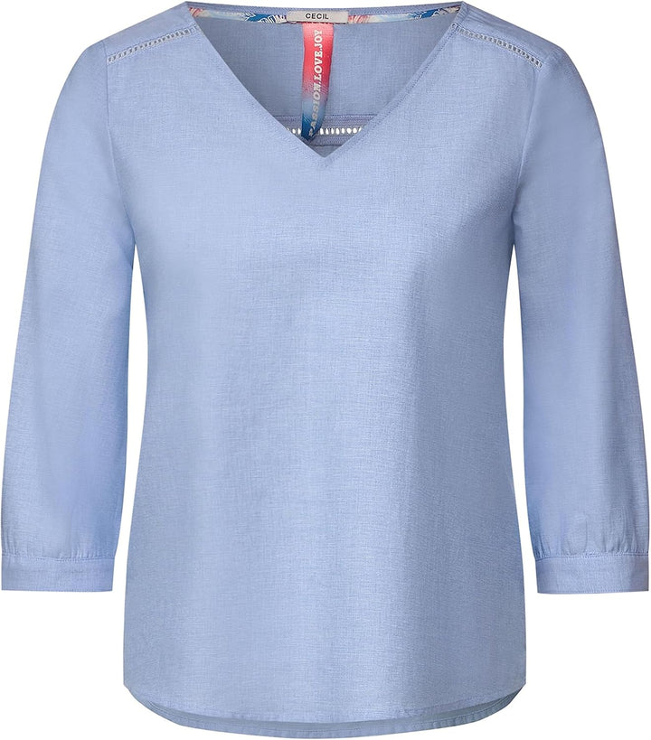 Cecil Damen Chambree Sommerbluse, L Blouse Blue