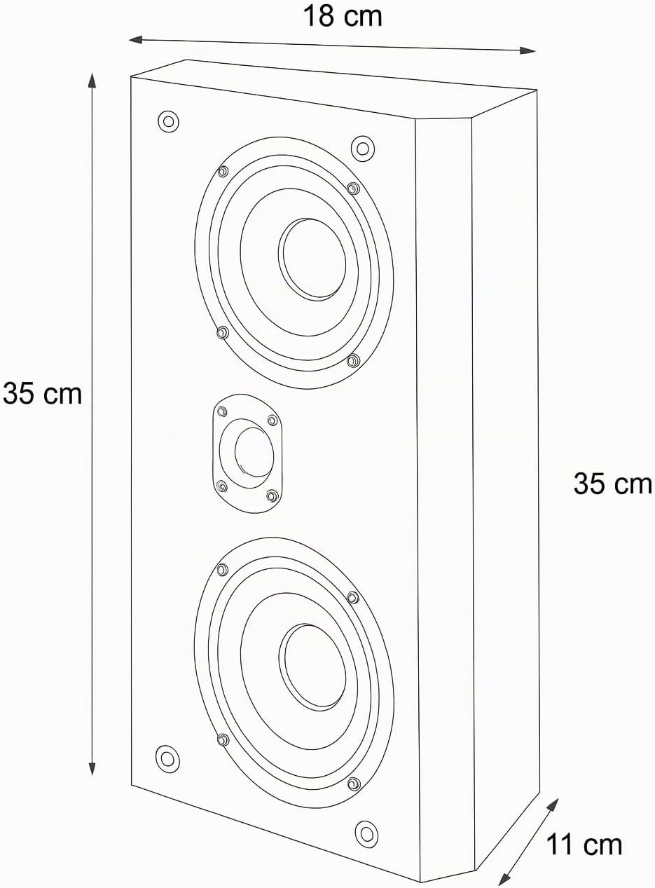 DYNAVOICE - Paar 2-Wege-Lautsprechere. Ideal für Dolby Atmos. Ref. Magic FX-4. Weiss
