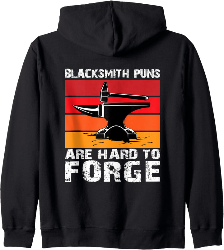 Blacksmith Puns Are Hard To Forge Schmied Kapuzenjacke