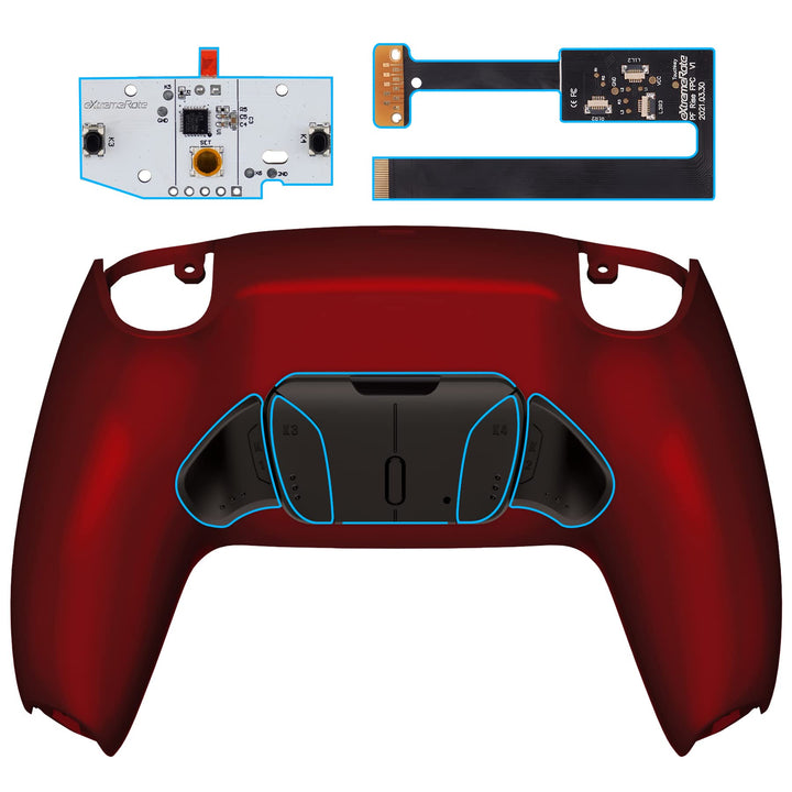 eXtremeRate Programmierbar RISE4 Remap Kit für ps5 Controller BDM-010/020,Real Metal Buttons(RMB) Re