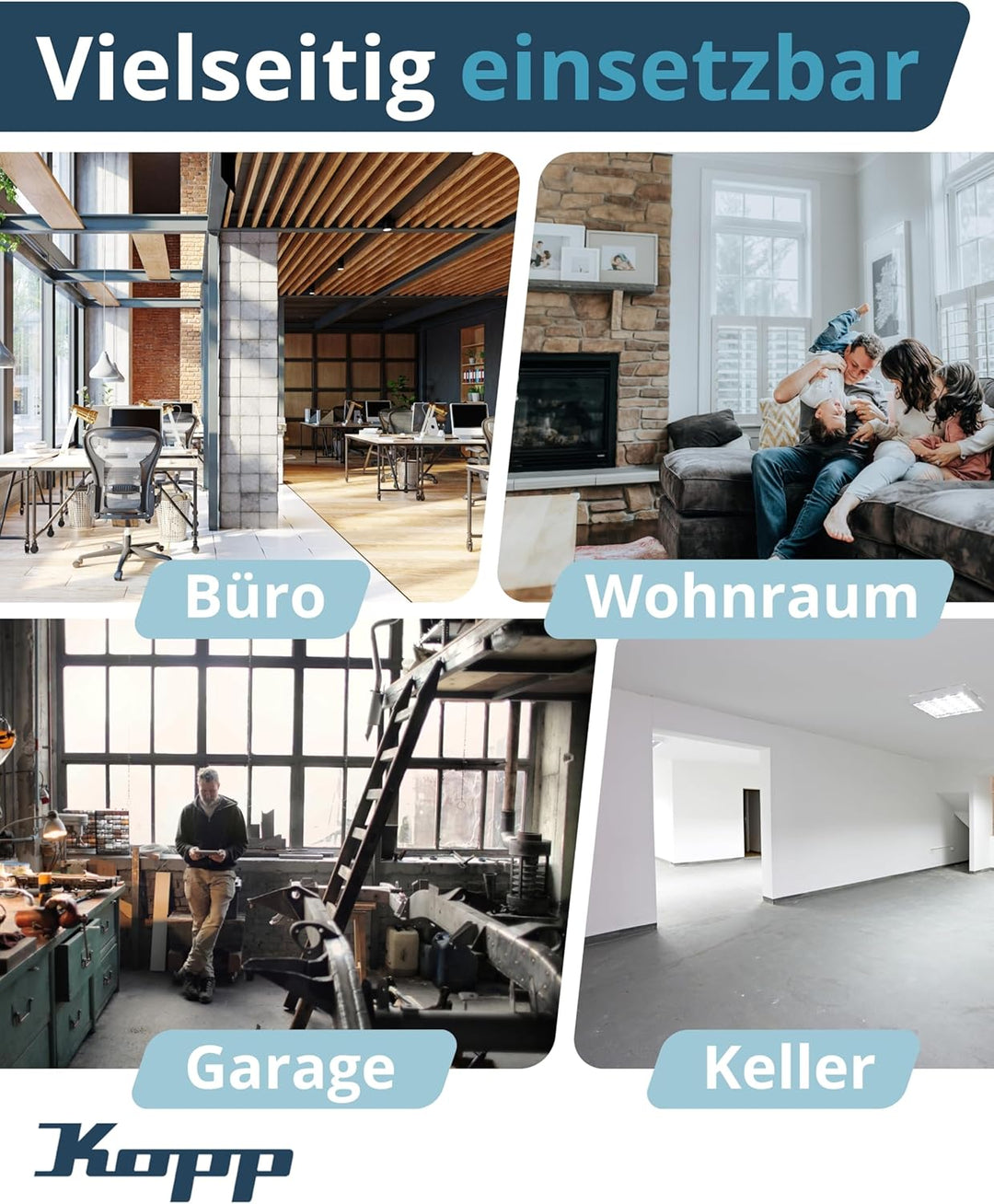 Kopp Athenis Druck-Wechsel-Dimmer, Kombigerät, LED-Dimmer, für Glüh-Lampen, 230V Halogenlampen, Phas