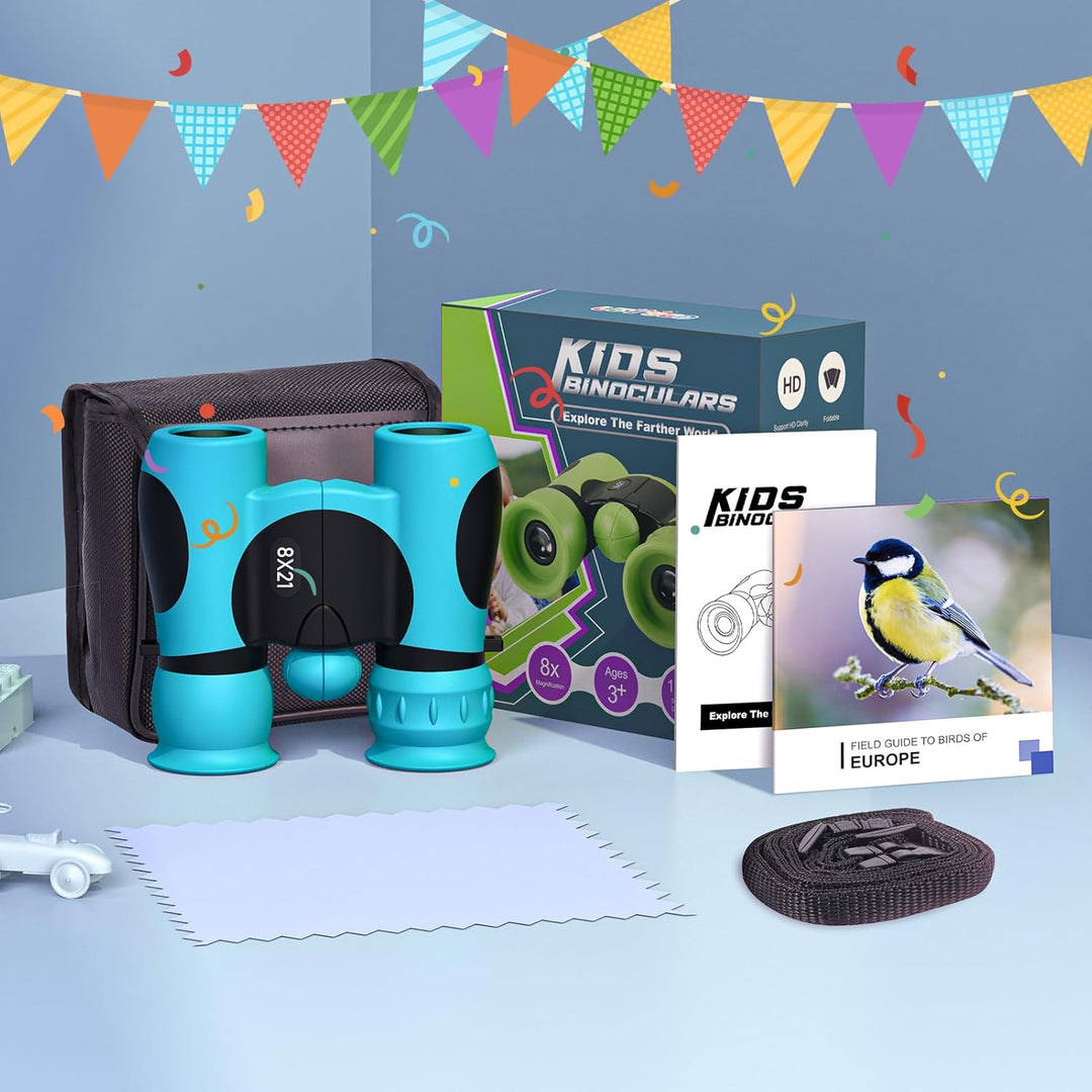 Fernglas Kinder Vergrösserung 8X21, Geschenke Junge Mini Fernglas Kinder Spielzeug ab 3-12 Jahre, Ou