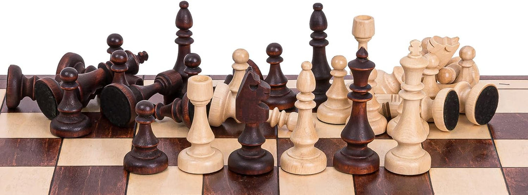 Square - Schach Schachspiel - MAGNETISCHE 350 - Schachfiguren & Schachbrett aus Holz