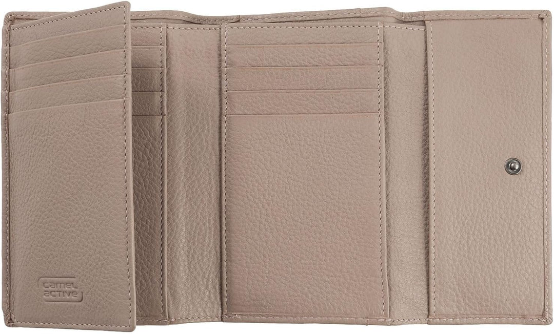 camel active, Pura, Damen, Geldbörse, one size , Beige , 14x3x8,5 cm Taupe, Taupe