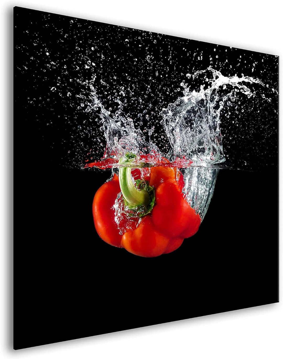 murando Spritzschutz Glas für Küche 80x80 cm Küchenrückwand Küchenspritzschutz Fliesenschutz Glasbil