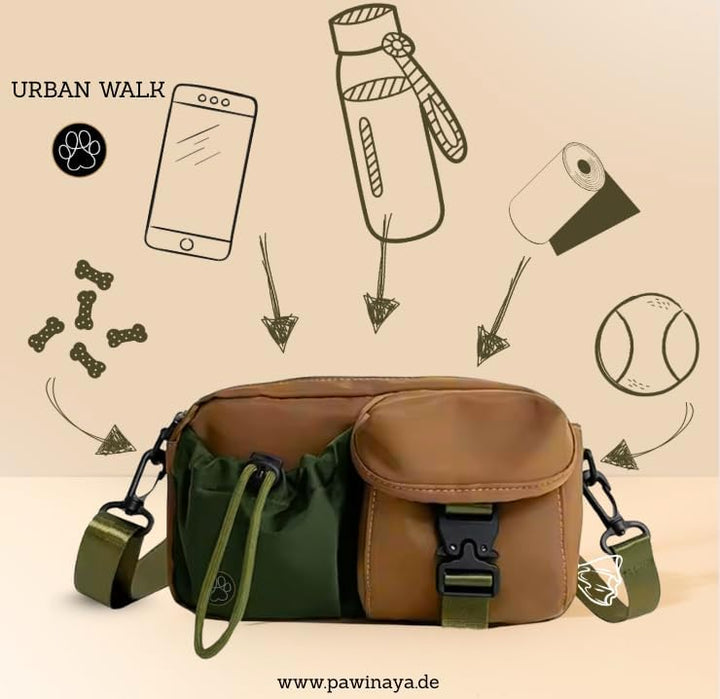Urban Walk Gassitasche – Stilvolle & praktische Tasche für unterwegs | Stauraum, wasserabweisend, le
