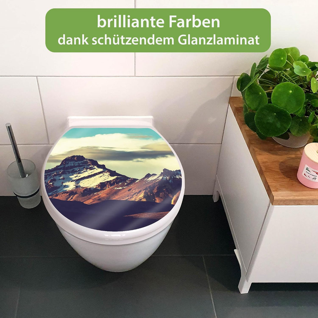 banjado Toilettendeckel mit Absenkautomatik 44,5x37cm - Soft Close Toilettensitz - WC Sitz mit Absen