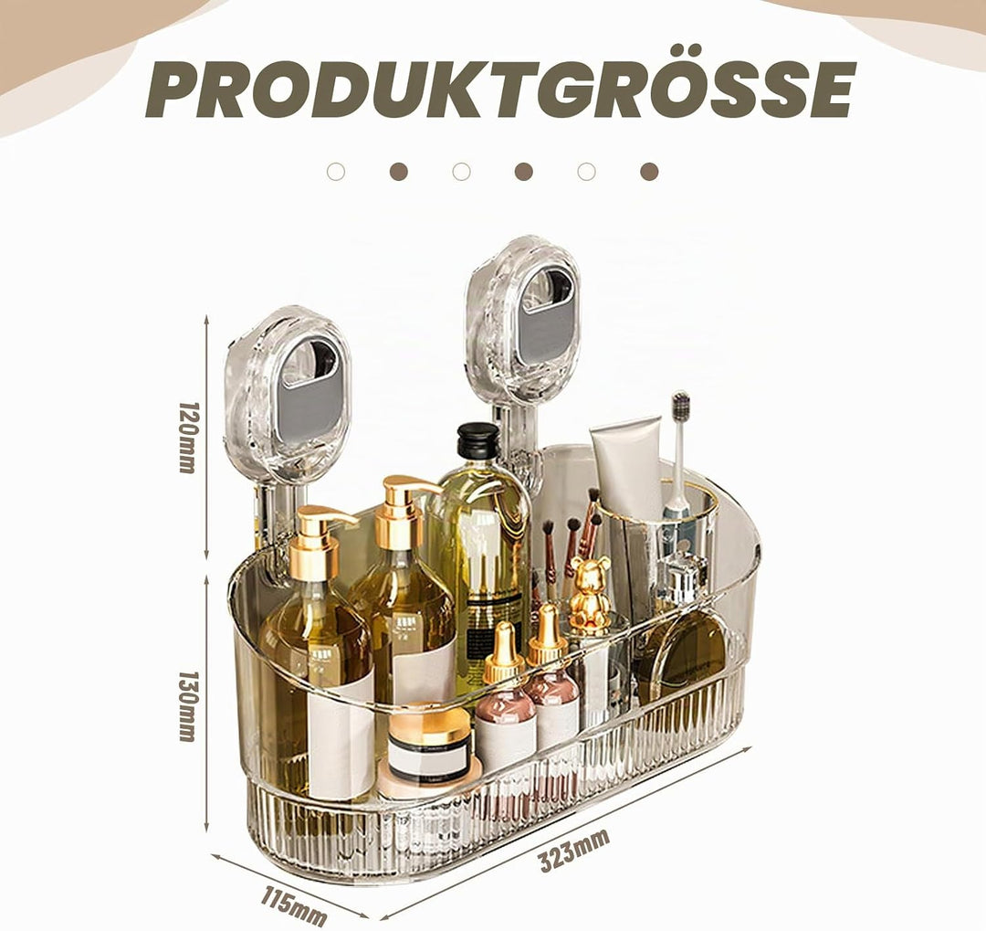 Duschablage Ohne Bohren, Bad Regal Hängend, Badezimmer Organizer, Wandregal, Aufbewahrungsregal, Dus