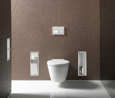 Emco Asis 150 Unterputz-Schrankmodul für das Gäste-WC, Badezimmerschrank als Toilettenpapierhalter,