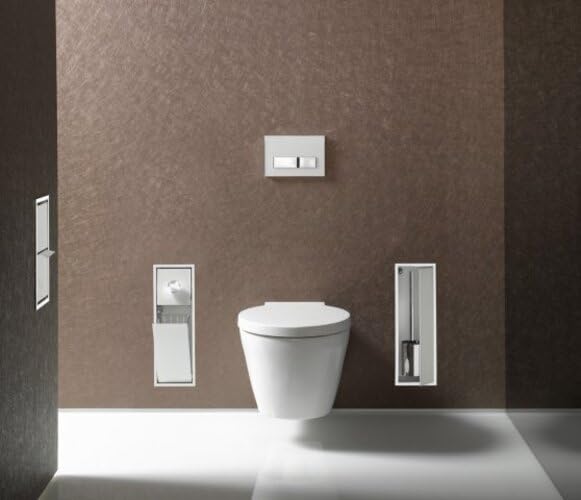 Emco Asis 150 Unterputz-Schrankmodul für das Gäste-WC, Badezimmerschrank als Toilettenpapierhalter,