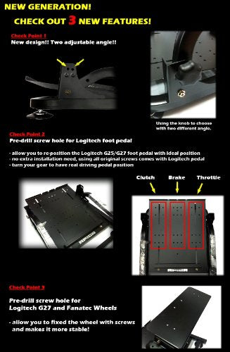 APIGA AP2 LENKRAD-KONSOLE (faltbar) (Modell 2025) für Logitech G27 T500RS GT5 etc.
