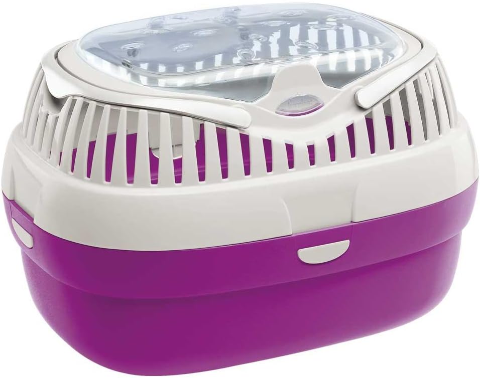 Ferplast Transportbox für Hamster und andere kleine Nagetiere Aladino Large Reisekäfig für Hamster,