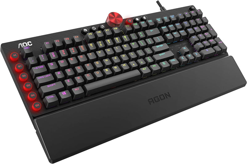 Agon by AOC AGK700 Gaming Tastatur - Deutsches Layout - Cherry MX Red Switches - Anti-Ghosting - AOC