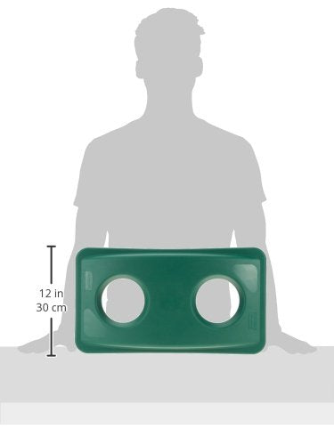 Rubbermaid Commercial Products FG269288GRN Slim Recyclingaufsatz für Flaschen, Grün grün für Flasche