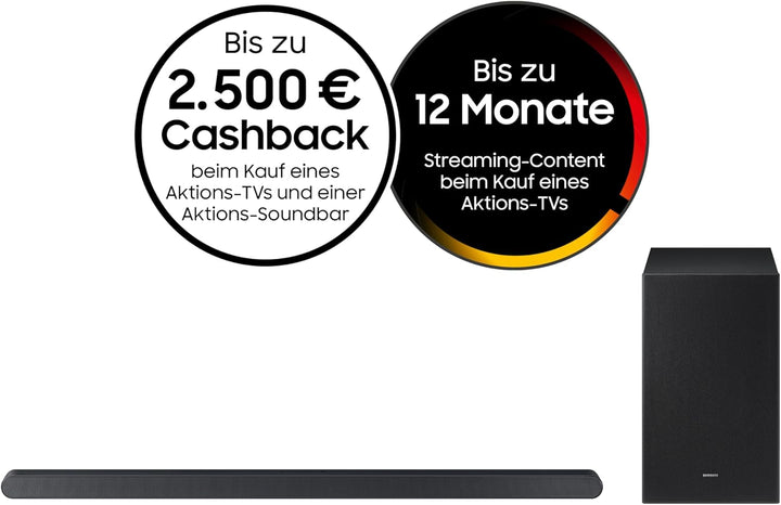 Samsung HW-S710GD 3.1-Kanal Ultra Slim Soundbar für TV-Geräte, Bluetooth-Lautsprecher mit ultraschla
